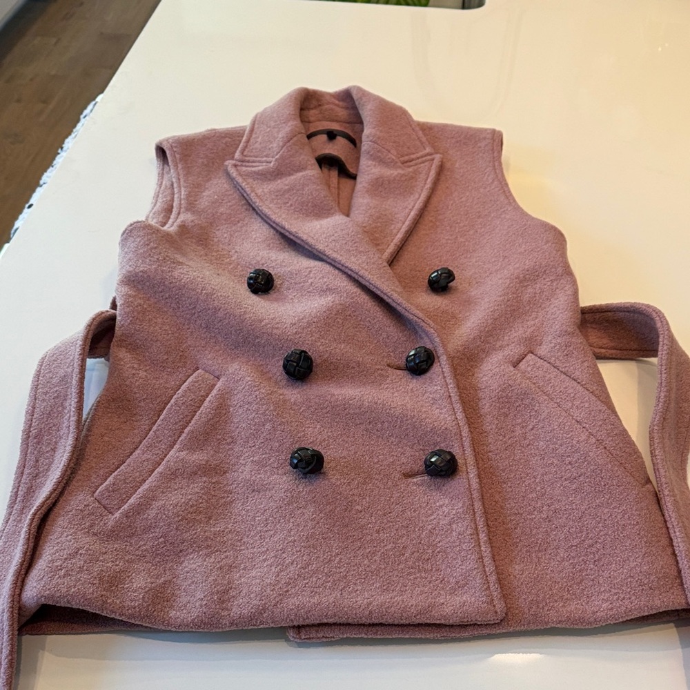 Rag & Bone Mauve Double-Breasted Vest
